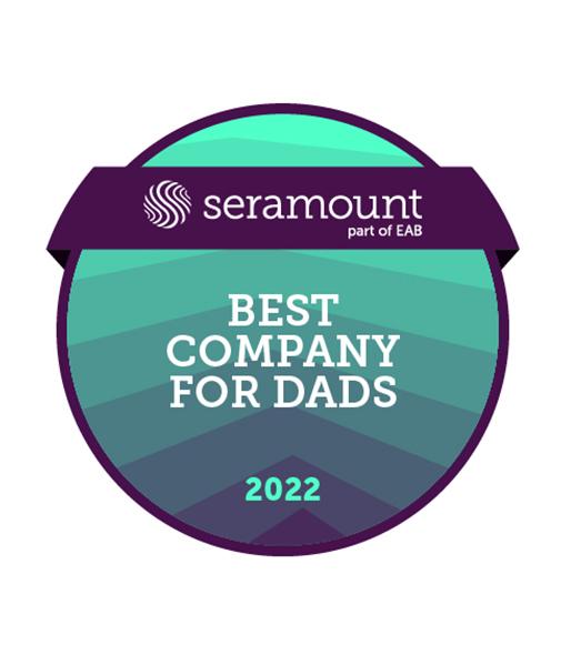 Seramount Best Company for Dads award logo