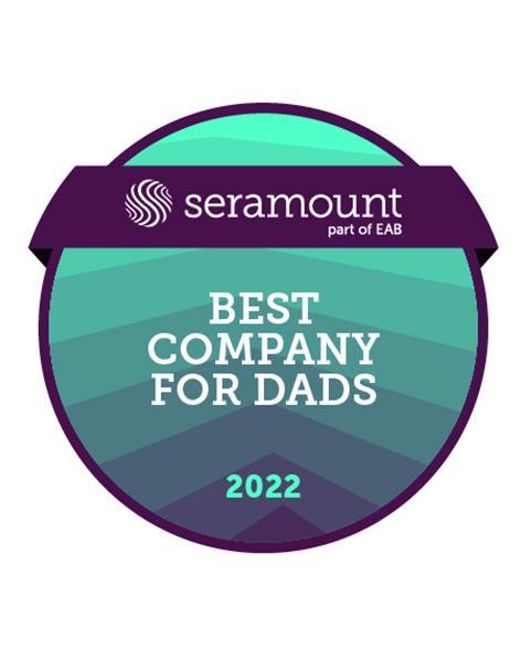 Seramount Best Company for Dads award logo