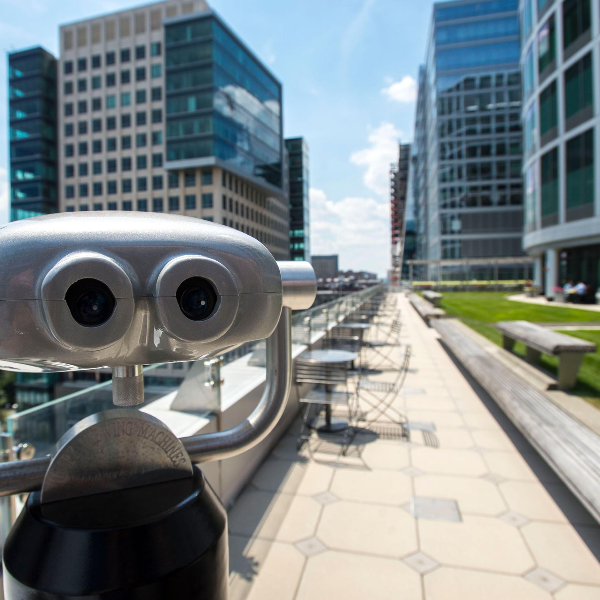 Rooftop patio at Vertex Pharmaceuticals Boston headquarters