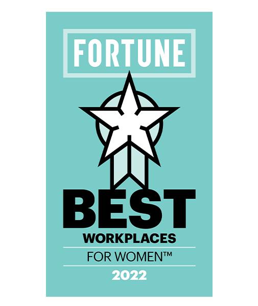 2022 Fortune Best Workplaces for Women award logo