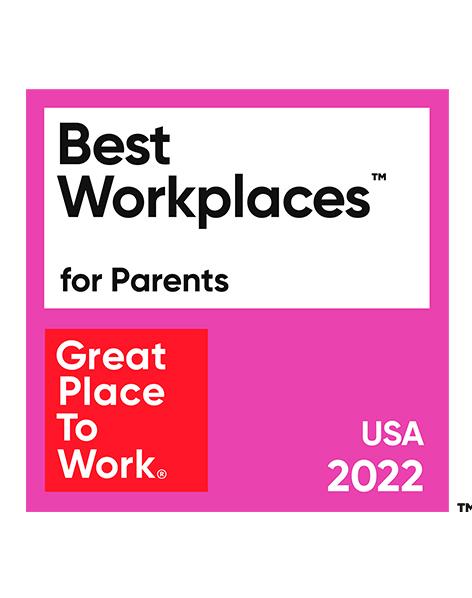 Great Place to Work’s Best Workplaces for Parents 2022 award logo