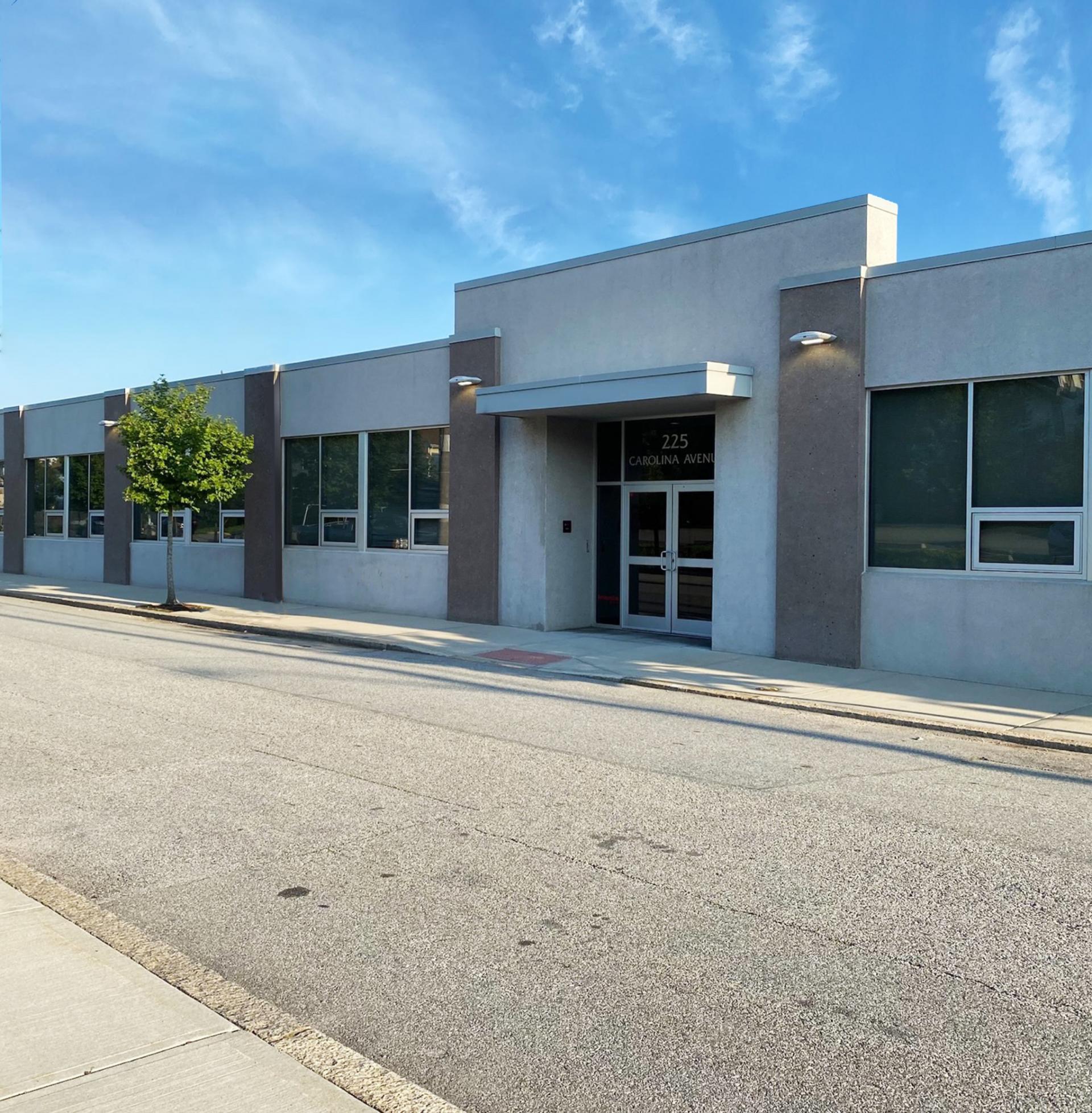 Providence, Rhode Island research and manufacturing facility exterior entrance