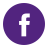 Facebook logo in purple