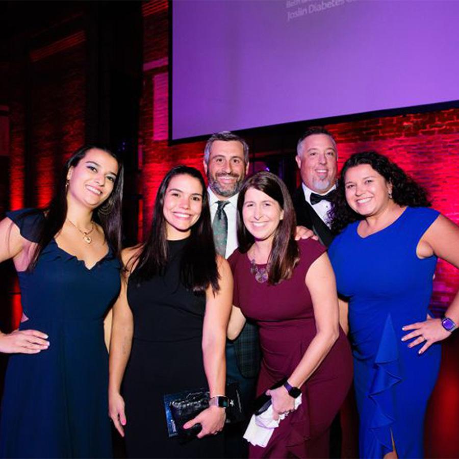 An image of a group of six Vertexians attending the Joslin Diabetes Gala